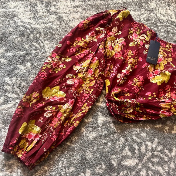 RACHEL Rachel Roy NWT One Shoulder Tie Crop Top - Picture 2 of 6